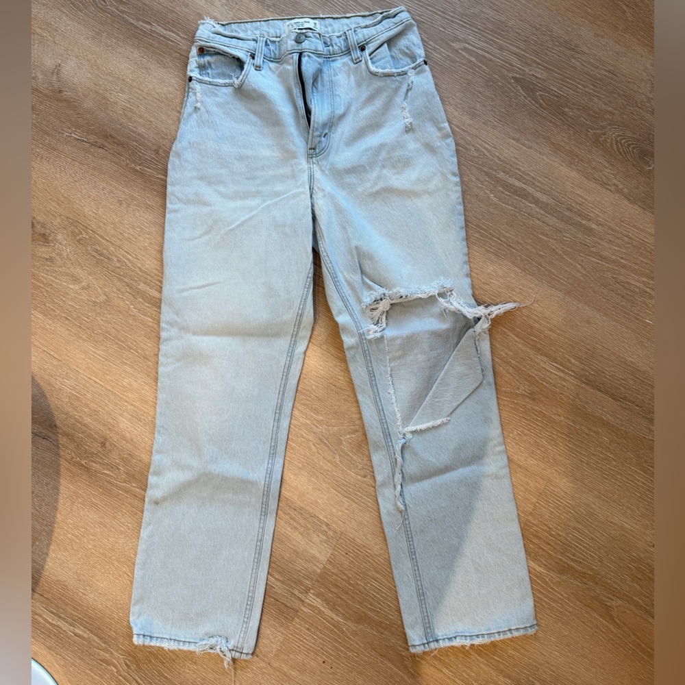 Abercrombie & Fitch Light Blue Straight Leg Jeans